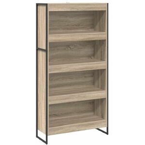 Book Cabinet 2 pcs Sonoma 80 x 30 x 155 cm Engineered Wood vidaXL Book Cabinet 2 pcs Sonoma 80 x 30 x 155 cm Engineered Wood vidaXL