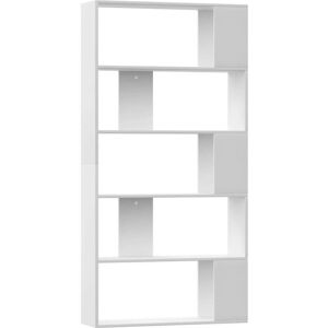 Book Cabinet/Room Divider White 80x24x159 cm Engineered Wood Vidaxl Book Cabinet/Room Divider White 80x24x159 cm Engineered Wood Vidaxl