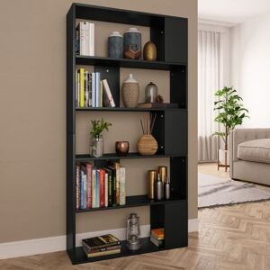 Book Cabinet/Room Divider Black 80x24x159 cm Engineered Wood Vidaxl Book Cabinet/Room Divider Black 80x24x159 cm Engineered Wood Vidaxl