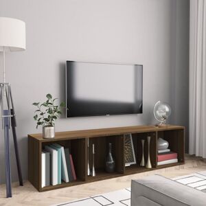Vidaxl - Book Cabinet/TV Cabinet Brown Oak 143x30x36cm Engineered Wood Vidaxl - Book Cabinet/TV Cabinet Brown Oak 143x30x36cm Engineered Wood
