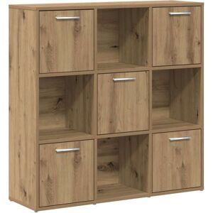 Bookshelf Artisan Oak 90x28x90 cm Engineered Wood Vidaxl Bookshelf Artisan Oak 90x28x90 cm Engineered Wood Vidaxl