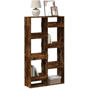 Bookcase Smoked Oak 100x33x175 cm Engineered Wood Vidaxl Bookcase Smoked Oak 100x33x175 cm Engineered Wood Vidaxl