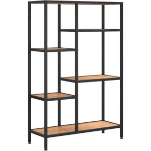 Book Shelf 80x30x120 cm Steel and Engineered Wood Vidaxl Book Shelf 80x30x120 cm Steel and Engineered Wood Vidaxl