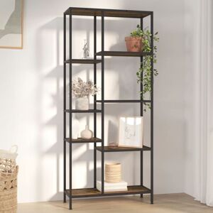 Book Shelf 80x30x180 cm Steel and Engineered Wood Vidaxl Book Shelf 80x30x180 cm Steel and Engineered Wood Vidaxl