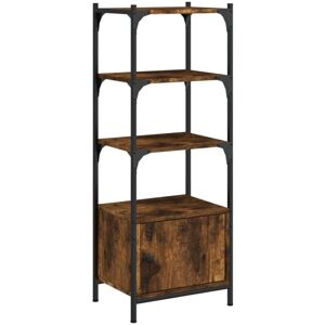 Bookcase 3-Tier Smoked Oak 41x30x109.5 cm Engineered Wood Vidaxl Bookcase 3-Tier Smoked Oak 41x30x109.5 cm Engineered Wood Vidaxl