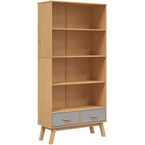Vidaxl - Bookcase 4-Tier olden Grey and Brown Solid Wood Pine Vidaxl - Bookcase 4-Tier olden Grey and Brown Solid Wood Pine