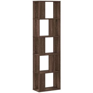 Vidaxl - Bookcase 5-Tier Brown Oak 45x23.5x162.5 cm Engineered Wood Vidaxl - Bookcase 5-Tier Brown Oak 45x23.5x162.5 cm Engineered Wood