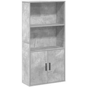 Bookcase Concrete Grey 60x24x120 cm Engineered Wood Vidaxl Bookcase Concrete Grey 60x24x120 cm Engineered Wood Vidaxl