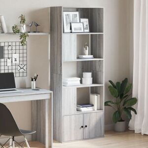 Bookcase Grey Sonoma 70x36x189 cm Engineered Wood Vidaxl Bookcase Grey Sonoma 70x36x189 cm Engineered Wood Vidaxl
