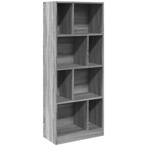 Bookcase Grey Sonoma 57x28.5x141 cm Engineered Wood Vidaxl Bookcase Grey Sonoma 57x28.5x141 cm Engineered Wood Vidaxl