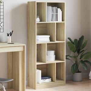 Bookcase Sonoma Oak 57x28.5x141 cm Engineered Wood Vidaxl Bookcase Sonoma Oak 57x28.5x141 cm Engineered Wood Vidaxl