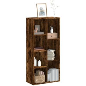 Bookcase Smoked Oak 50x25x105 cm Engineered Wood Vidaxl Bookcase Smoked Oak 50x25x105 cm Engineered Wood Vidaxl