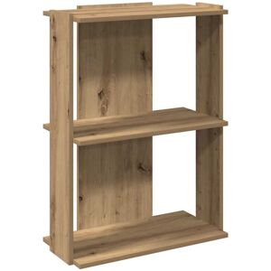 Bookcase 3-Tier Artisan Oak 60x30x80 cm Engineered Wood Vidaxl Bookcase 3-Tier Artisan Oak 60x30x80 cm Engineered Wood Vidaxl