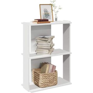 Bookcase 3-Tier White 60x30x80 cm Engineered Wood Vidaxl Bookcase 3-Tier White 60x30x80 cm Engineered Wood Vidaxl