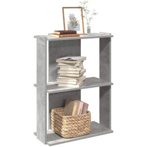 Bookcase 3-Tier Concrete Grey 60x30x80 cm Engineered Wood Vidaxl Bookcase 3-Tier Concrete Grey 60x30x80 cm Engineered Wood Vidaxl