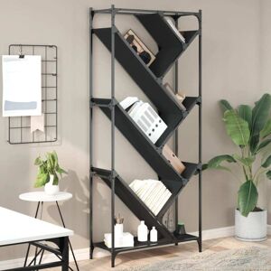 vidaXL 845431 Black Bookcase - Living Room Storage Furniture vidaXL 845431 Black Bookcase - Living Room Storage Furniture