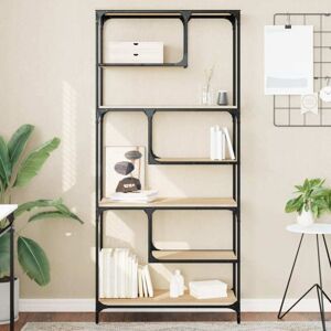 Bookcase Sonoma Oak 81x36x176 cm Engineered Wood Vidaxl Bookcase Sonoma Oak 81x36x176 cm Engineered Wood Vidaxl
