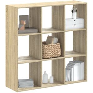 vidaXL Sonoma Oak 102x32x102 cm Bookcase - Storage Furniture vidaXL Sonoma Oak 102x32x102 cm Bookcase - Storage Furniture