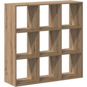 Bookcase Artisian Oak 102x32x102 cm Engineered Wood vidaXL Bookcase Artisian Oak 102x32x102 cm Engineered Wood vidaXL