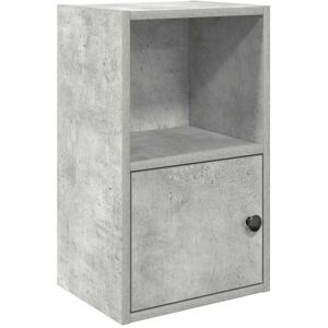Bookcase Concrete Grey 31x24x52 cm Engineered Wood Vidaxl Bookcase Concrete Grey 31x24x52 cm Engineered Wood Vidaxl