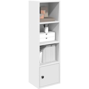 Bookcase White 31x24x102 cm Engineered Wood Vidaxl Bookcase White 31x24x102 cm Engineered Wood Vidaxl