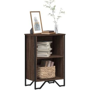 Bookcase Brown Oak 50x31x74.5 cm Engineered Wood Vidaxl Bookcase Brown Oak 50x31x74.5 cm Engineered Wood Vidaxl