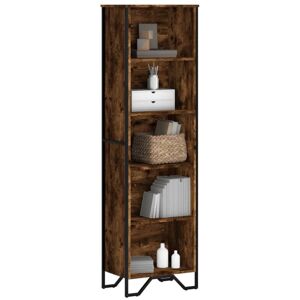 Bookcase Smoked Oak 50x31x169 cm Engineered Wood Vidaxl Bookcase Smoked Oak 50x31x169 cm Engineered Wood Vidaxl
