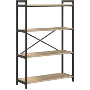 Bookcase Sonoma oak 80 x 30 x 118 cm Engineered wood Vidaxl Bookcase Sonoma oak 80 x 30 x 118 cm Engineered wood Vidaxl
