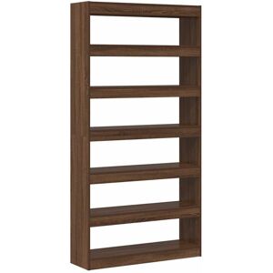 Book Cabinet Brown 100 x 30 x 198 cm Engineered wood Vidaxl Book Cabinet Brown 100 x 30 x 198 cm Engineered wood Vidaxl