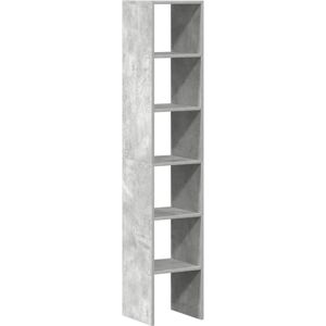 vidaXL Bookcases Stackable Concrete Grey 30x30x80 cm Engineered Wood - Bookcases vidaXL Bookcases Stackable Concrete Grey 30x30x80 cm Engineered Wood - Bookcases
