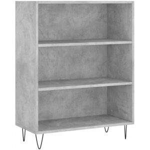 Bookcase Concrete Grey 69.5x32.5x90 cm Engineered Wood Vidaxl Bookcase Concrete Grey 69.5x32.5x90 cm Engineered Wood Vidaxl