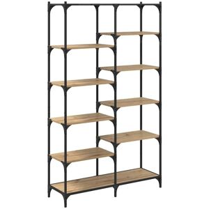 Bookshelf Artisan oak 100 x 32 x 170 cm Engineered wood vidaXL Bookshelf Artisan oak 100 x 32 x 170 cm Engineered wood vidaXL