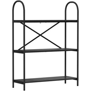 Bookshelf Black oak 80 x 30 x 109 cm Engineered wood vidaXL Bookshelf Black oak 80 x 30 x 109 cm Engineered wood vidaXL