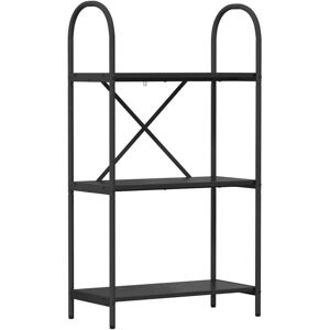 Bookshelf Black oak 60 x 30 x 109 cm Engineered wood vidaXL Bookshelf Black oak 60 x 30 x 109 cm Engineered wood vidaXL