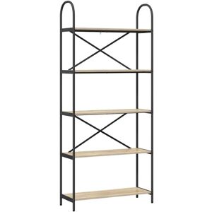 Bookshelf Sonoma oak 80 x 30 x 183 cm Engineered wood vidaXL Bookshelf Sonoma oak 80 x 30 x 183 cm Engineered wood vidaXL