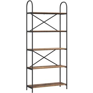 Bookshelf Old wood 80 x 30 x 183 cm Engineered wood vidaXL Bookshelf Old wood 80 x 30 x 183 cm Engineered wood vidaXL