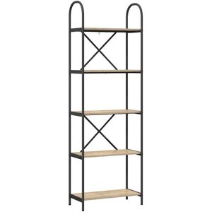 Bookshelf Sonoma oak 60 x 30 x 183 cm Engineered wood vidaXL Bookshelf Sonoma oak 60 x 30 x 183 cm Engineered wood vidaXL