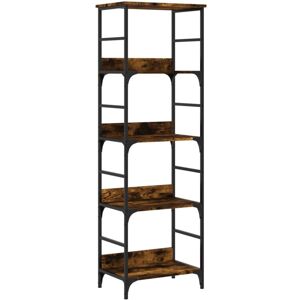vidaXL Smoked Oak Bookshelf - Engineered Wood - 50x33x153 cm vidaXL Smoked Oak Bookshelf - Engineered Wood - 50x33x153 cm