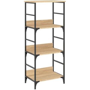 Bookshelf Sonoma Oak 50x33x117.5 cm Engineered Wood Vidaxl Bookshelf Sonoma Oak 50x33x117.5 cm Engineered Wood Vidaxl