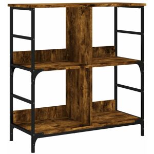 Bookshelf Smoked Oak 78.5x33x82 cm Engineered Wood Vidaxl Bookshelf Smoked Oak 78.5x33x82 cm Engineered Wood Vidaxl