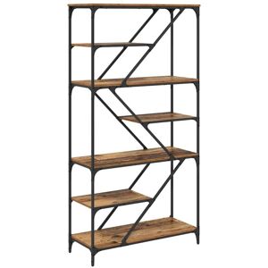 Bookshelf Old Wood 91 x 36 x 176 cm Engineered Wood vidaXL Bookshelf Old Wood 91 x 36 x 176 cm Engineered Wood vidaXL