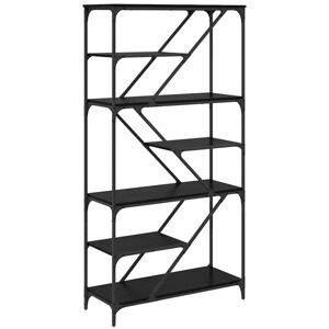 Bookshelf Black Oak 91 x 36 x 176 cm Engineered Wood vidaXL Bookshelf Black Oak 91 x 36 x 176 cm Engineered Wood vidaXL
