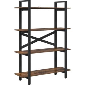 Bookshelf Smoked Oak 100 x 33.5 x 140 cm Engineered Wood vidaXL Bookshelf Smoked Oak 100 x 33.5 x 140 cm Engineered Wood vidaXL