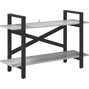 Bookshelf Grey Sonoma 100 x 33.5 x 64 cm Engineered Wood vidaXL Bookshelf Grey Sonoma 100 x 33.5 x 64 cm Engineered Wood vidaXL