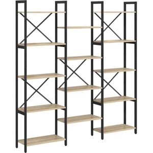 Vidaxl - Bookshelf Sonoma oak 156 x 25 x 167.5 cm Engineered wood Vidaxl - Bookshelf Sonoma oak 156 x 25 x 167.5 cm Engineered wood