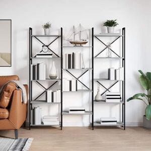 Vidaxl - Bookshelf Grey sonoma 156 x 25 x 167.5 cm Engineered wood Vidaxl - Bookshelf Grey sonoma 156 x 25 x 167.5 cm Engineered wood