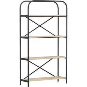 Bookshelf Sonoma oak 80 x 30 x 146 cm Engineered wood vidaXL Bookshelf Sonoma oak 80 x 30 x 146 cm Engineered wood vidaXL