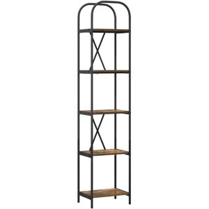 Bookshelf Smoked oak 40 x 30 x 183 cm Engineered wood vidaXL Bookshelf Smoked oak 40 x 30 x 183 cm Engineered wood vidaXL