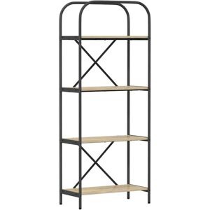 Bookshelf Sonoma oak 60 x 30 x 146 cm Engineered wood vidaXL Bookshelf Sonoma oak 60 x 30 x 146 cm Engineered wood vidaXL