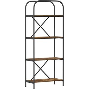 Bookshelf Smoked oak 60 x 30 x 146 cm Engineered wood vidaXL Bookshelf Smoked oak 60 x 30 x 146 cm Engineered wood vidaXL